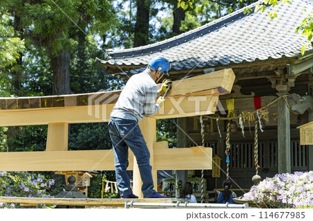 春天 國寶大崎八幡宮 仙台市 114677985