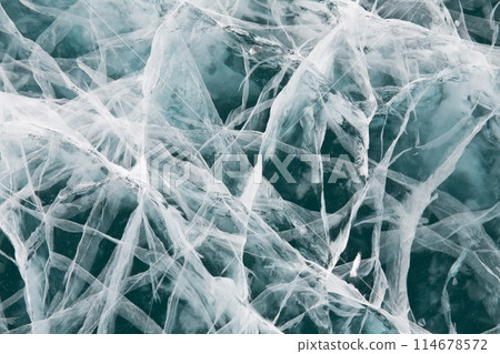 Ice texture original beautiful blue design pattern 114678572