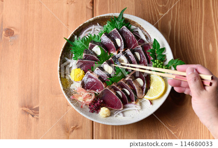 烤鰹魚(俯視) 烤鰹魚(俯視) 114680033