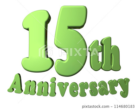 3DCG characters "15th Anniversary/15th Anniversary" Green, Green 114680183