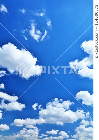 Summer blue sky and clouds 114680372
