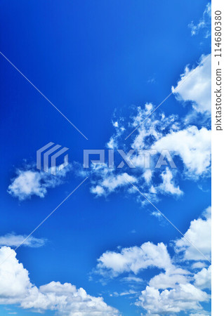 Summer blue sky and clouds 114680380