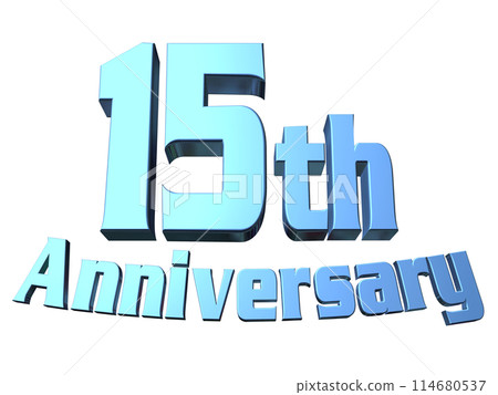 3DCG人物「15th Anniversary/15週年」藍色、藍色 114680537