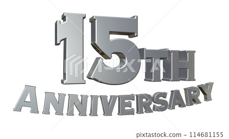 3DCG characters "15th Anniversary/15th Anniversary" Silver, Silver 114681155