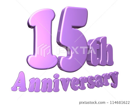 3DCG characters "15th Anniversary/15th Anniversary" Purple, Purple 114681622