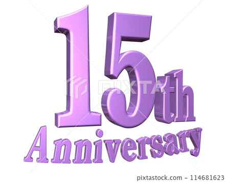 3DCG characters "15th Anniversary/15th Anniversary" Purple, Purple 114681623