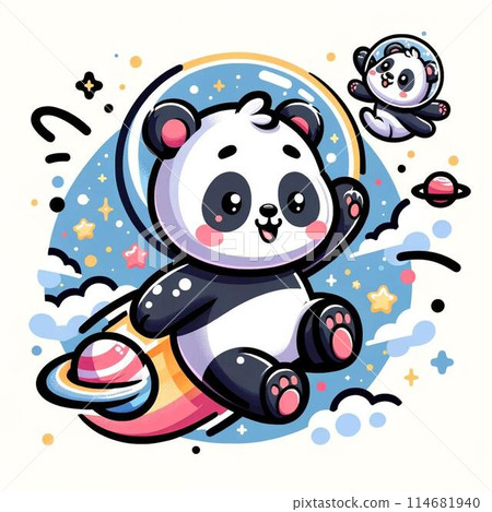 Panda on a spaceship 114681940