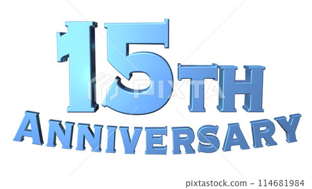 3DCG人物「15th Anniversary/15週年」藍色、藍色 3DCG人物「15th Anniversary/15週年」藍色、藍色 114681984