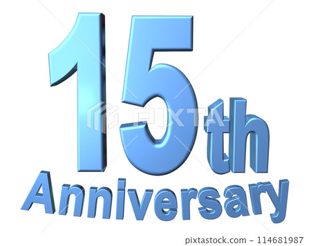 3DCG人物「15th Anniversary/15週年」藍色、藍色 3DCG人物「15th Anniversary/15週年」藍色、藍色 114681987