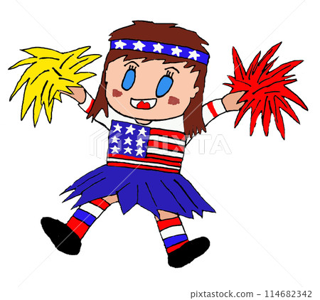 Cute American Cheerleader Cute American Cheerleader 114682342