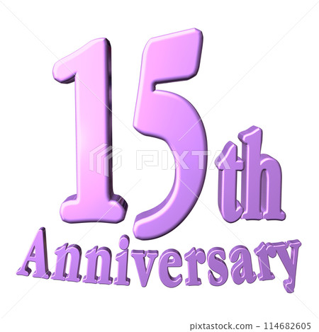3DCG characters "15th Anniversary/15th Anniversary" Purple, Purple 114682605