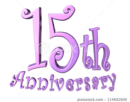 3DCG characters "15th Anniversary/15th Anniversary" Purple, Purple 114682608