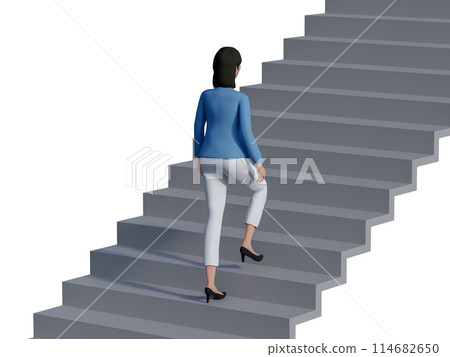 一個女人爬樓梯 一個女人爬樓梯 114682650