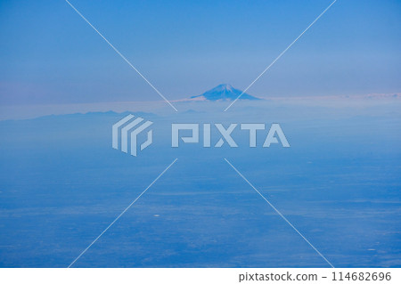 Spring Mt. Fuji seen from above Chiba 114682696