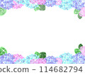 Background material: Watercolor hydrangea frame 114682794