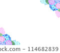 Background material: Watercolor hydrangea frame 114682839