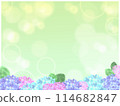Background material: Watercolor hydrangea frame 114682847