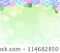 Background material: Watercolor hydrangea frame 114682850