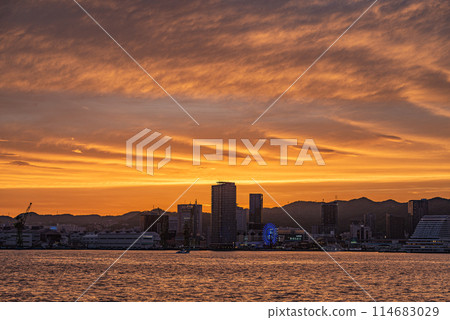 在神戶的晚上風景 在神戶的晚上風景 114683029