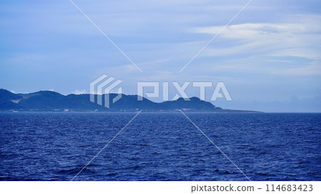 Miyakejima coast seen from the sea Miyakejima coast seen from the sea 114683423