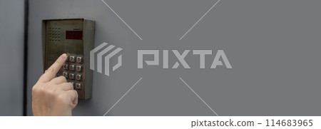 Secure Home System, Intercom Keypad, Door Phone, Doorphone, Entryphone, Videophone Call 114683965