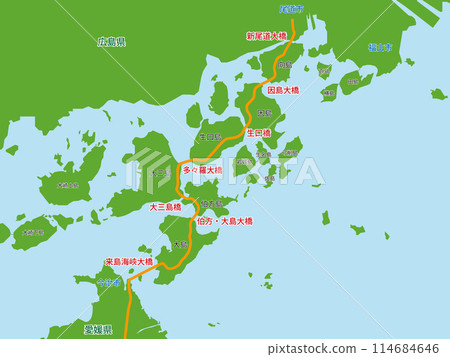 島波海道地圖及名稱 島波海道地圖及名稱 114684646