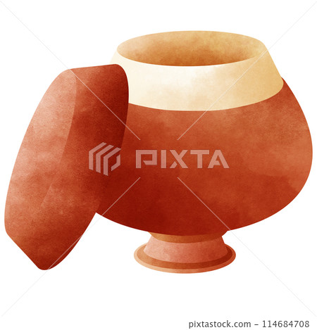 Monk is alms bowl with toro cloth 114684708