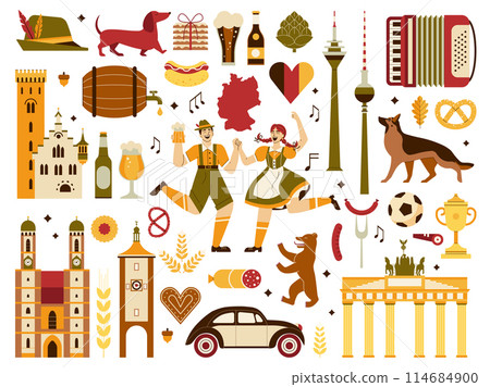 Travel Germany Design Elements Collection 114684900