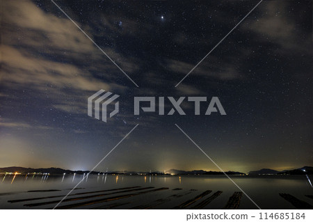 瀨戶內秋季星空，冬季星座深夜升起 114685184