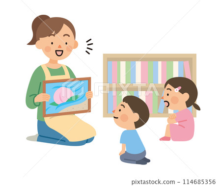 Storytelling of picture-story show Storytelling of picture-story show 114685356