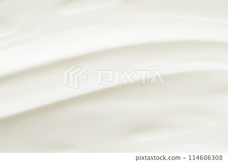 White lotion beauty skincare cream texture cosmetic product background 114686308