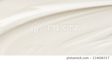 White lotion beauty skincare cream texture cosmetic product background 114686317