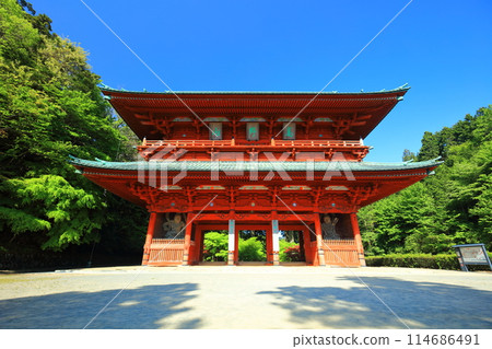 [和歌山縣] 晴天的高野山大門 114686491