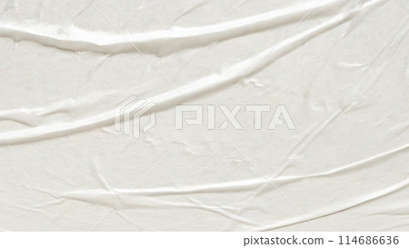 White blank crumpled and creased paper poster texture background White blank crumpled and creased paper poster texture background 114686636