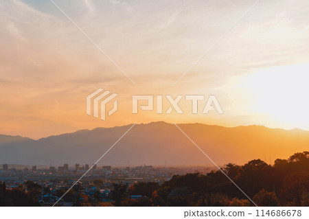 A sunset 114686678