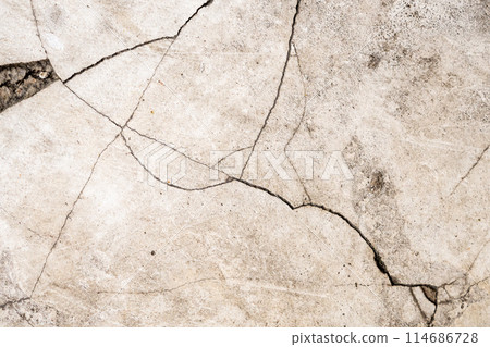 Grunge cracked concrete wall texture abstract background 114686728