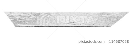 silver foil adhesive tape isolated on white background silver foil adhesive tape isolated on white background 114687038