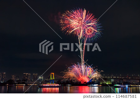 Odaiba Rainbow Fireworks, Tokyo 114687581