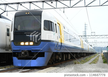 255系特快列車在電如線停靠 114687778