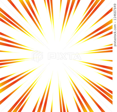 紅黃漸層濃線素材 紅黃漸層濃線素材 114687849