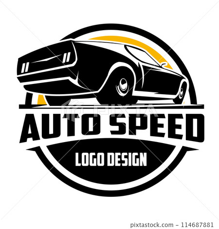 1973 Ford car logo isolated white background with amazing sunset sky view. Best for badges, emblems, design stickers, icons and for the classic car industry. available in eps 10. 1973 Ford car logo isolated white background with amazing sunset sky view. Best for badges, emblems, design stickers, icons and for the classic car industry. available in eps 10. 114687881