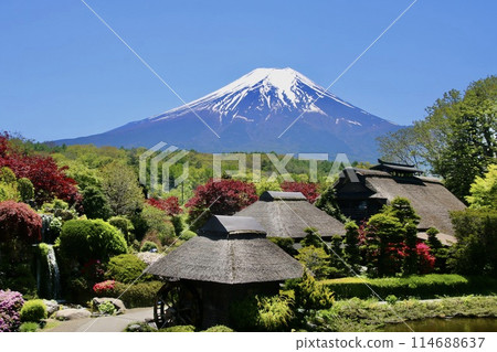 忍野八海和富士山（山梨郡忍野村） 114688637