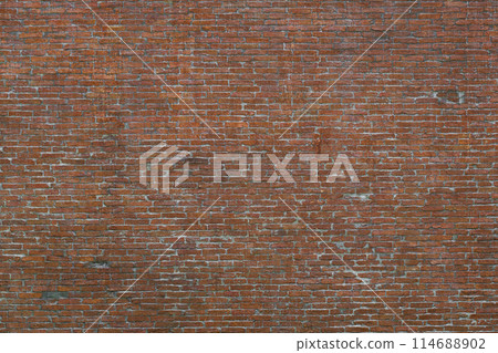 Red Brick Wall Abstract Texture Background 114688902