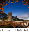 Seine and Notre Dame de Paris 114689341