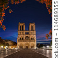 Notre Dame at night 114689355