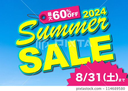 Summer sale (up to 60% off until August 31, 2024) illustration 114689580