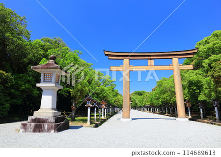 [奈良縣]晴天橛原神社的第一鳥居 114689613