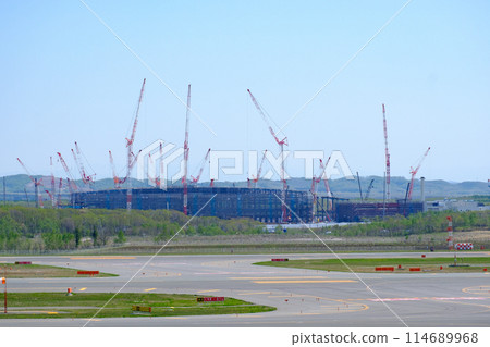 從千歲機場看到的施工現場 114689968