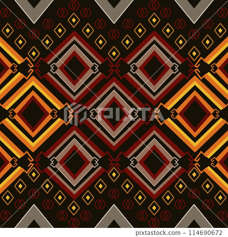 Explore  ethnic interplay of colors and geometric patterns inspired African ethnic men's clothing. This collection reflects the vibrant beauty of ethnic and cultural richness, perfect for the textile  114690672