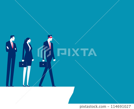 Lack of leadership. Business team vector concept 114691027